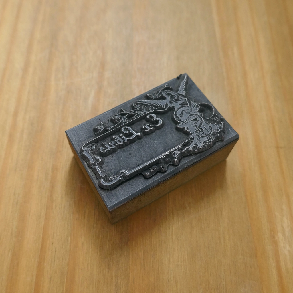 Ex Libris Label with Angel