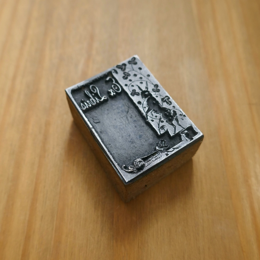 Ex Libris Label with Rabbit